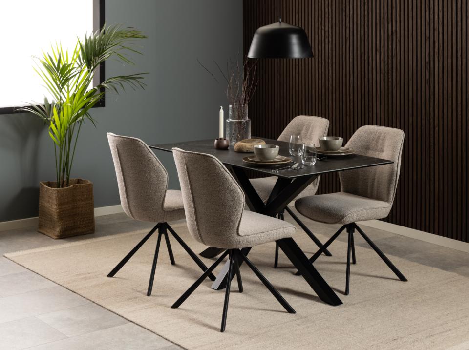 Actona Dining Swivel Chair Aura Set