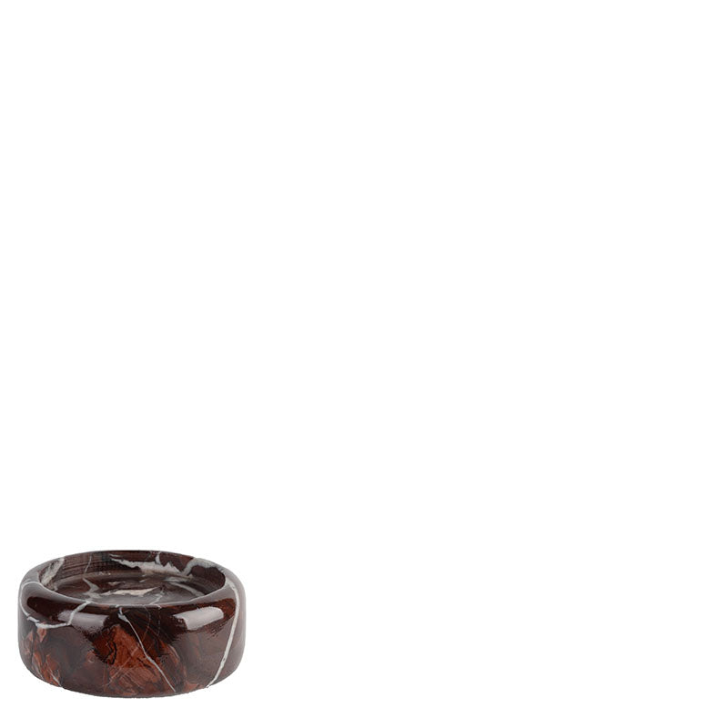 Lifestyle Red Marble Candle Holder
