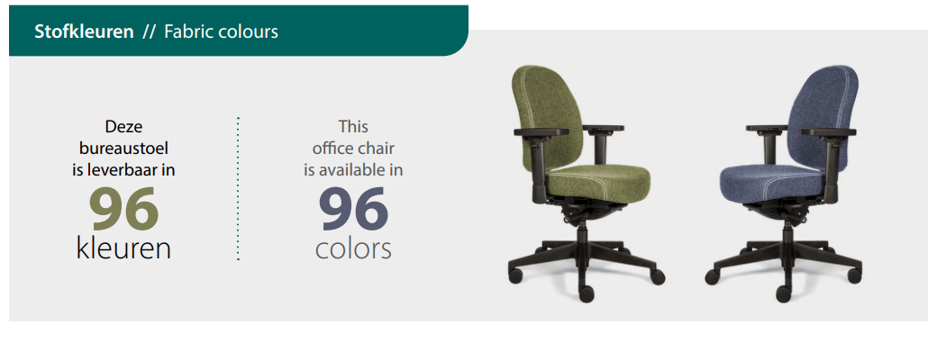 Bureaustoel Therapod X Compact in Wolvilt Fenice