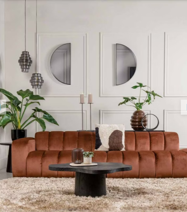 Spiegel 150cm Halfrond Antique Gold