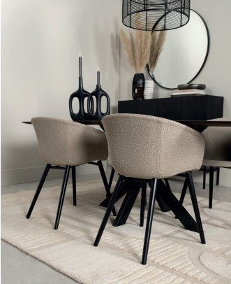 Lifestyle spiegel rond Black 150cm