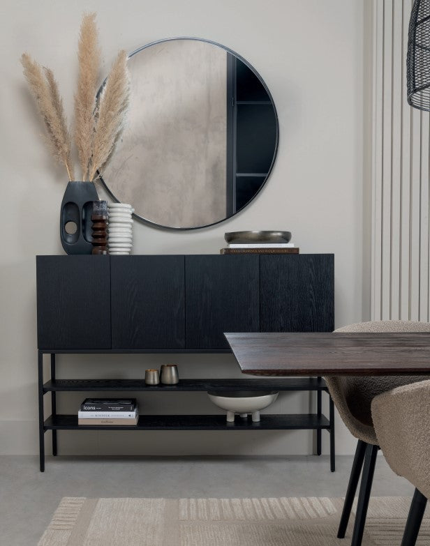 Lifestyle spiegel rond Black 150cm