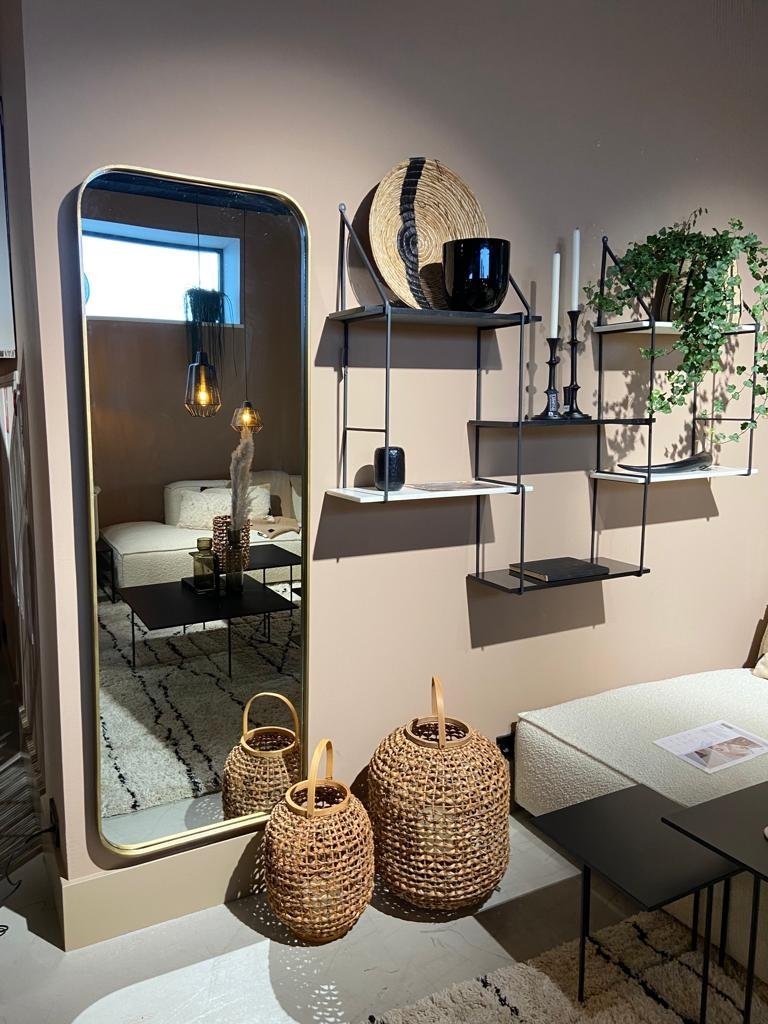 Lifestyle Ganzkörperspiegel Antikgold 180 cm