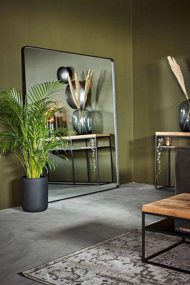 Lifestyle Lobby Mirror Black 180 cm