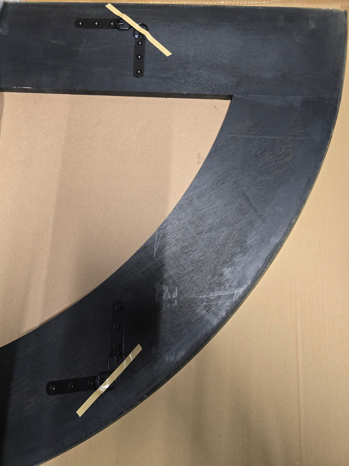 Spiegel 150cm Halfrond Antique Gold