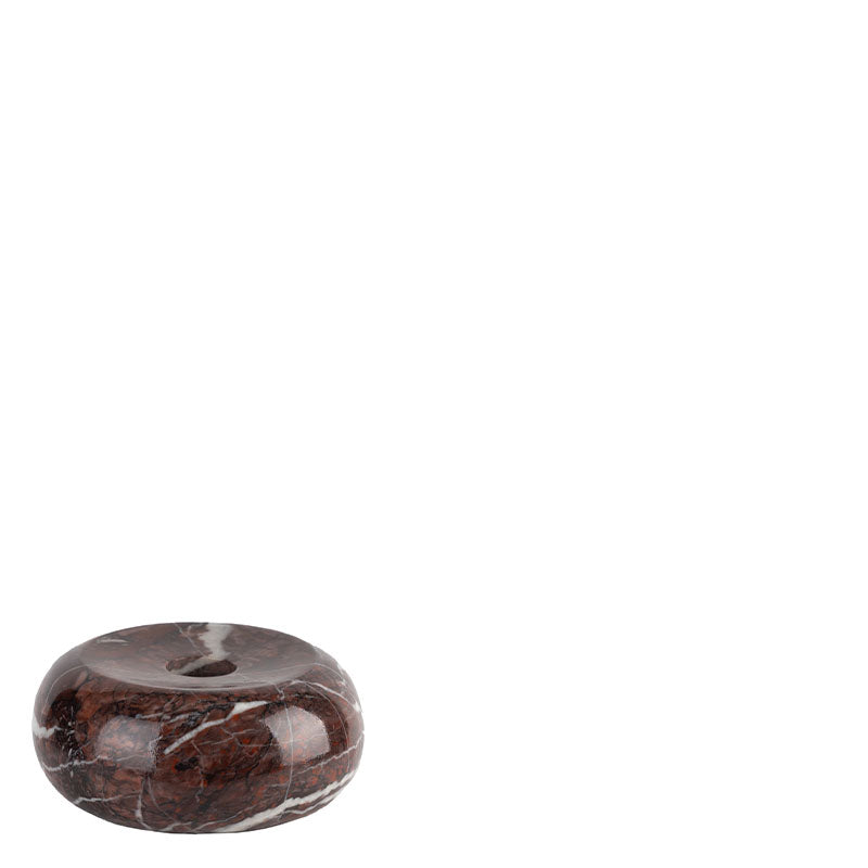 Lifestyle Red Marble Candle Holder