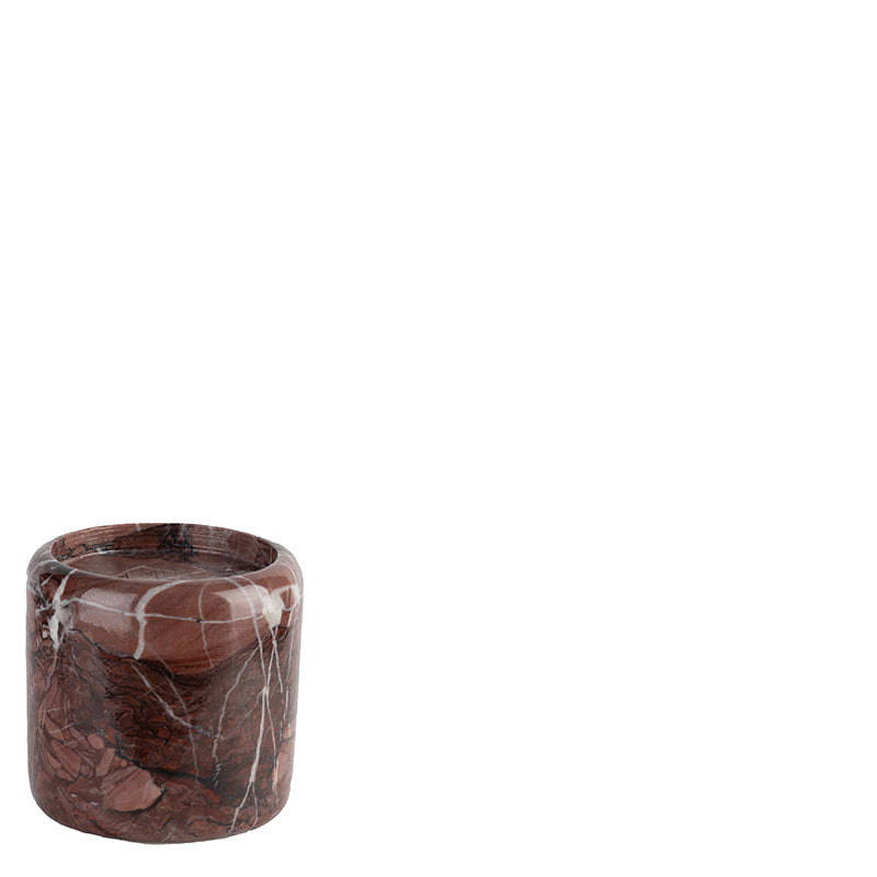 Lifestyle Red Marble Candle Holder
