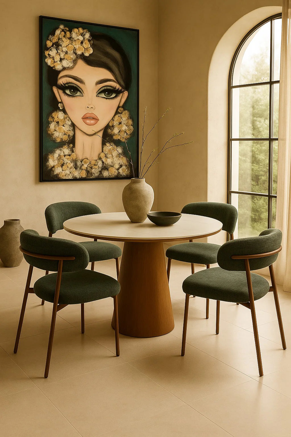 Alloxis Gagan Eettafel rond 120cm