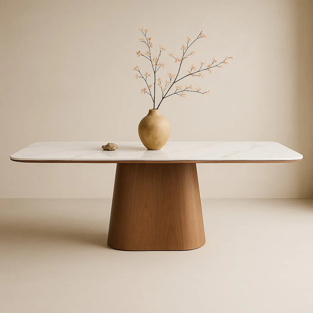 Gagan Eettafel Deens Ovaal  Okkernoothout