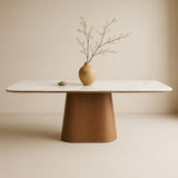 Gagan Eettafel Deens Ovaal  Okkernoothout