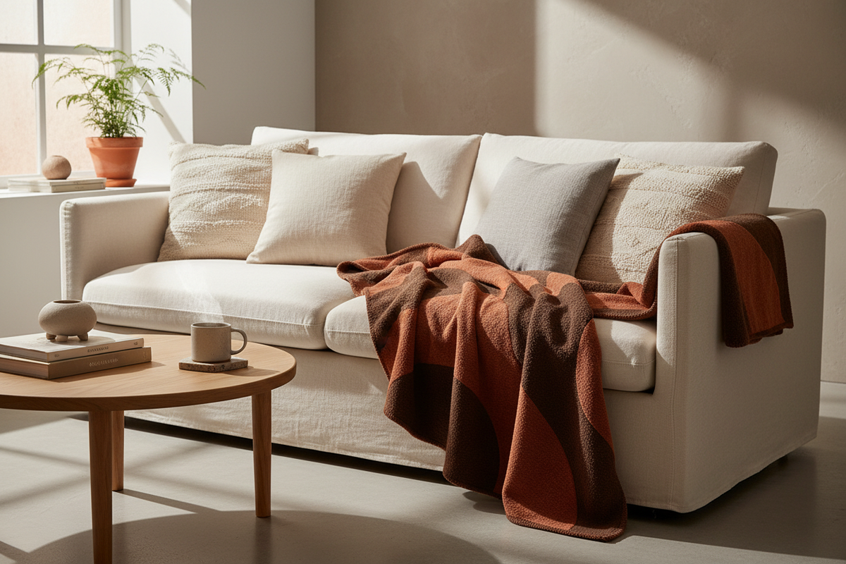 Curitibu plaid sfeer woonkamer