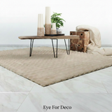 Drie maten Gwinn White/Spots vazen op tafel