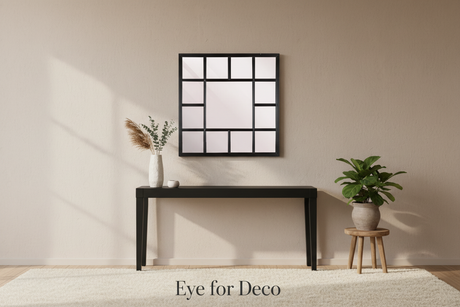 Lifestyle banner Fernao Mirror Square met Eye for Deco