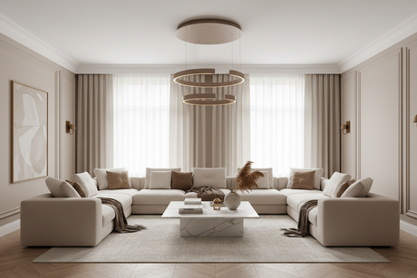 LUX-circle Sand – Luxe Woonkamer