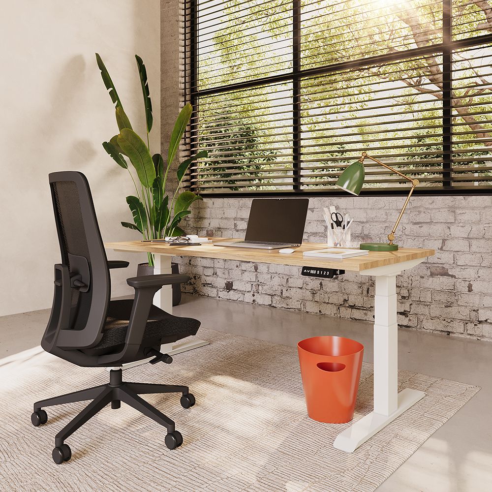 Bureau zit/sta  Elektrisch Rise+ onderstel
