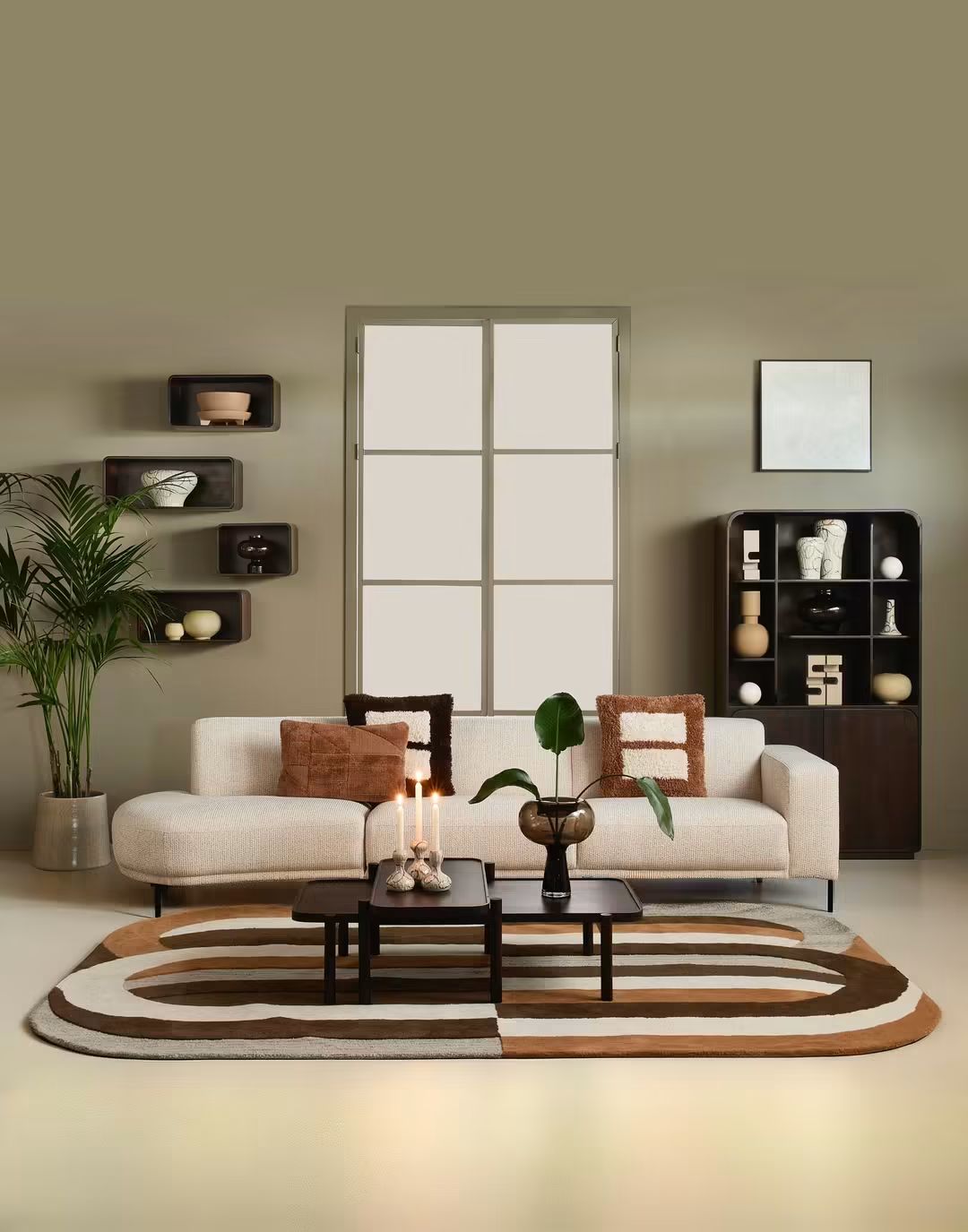 Lifestyle Antonia Carpet – Grafisch Vloerkleed in Aardetinten