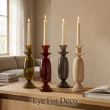 Sfeerfoto met kaarsen en Eye For Deco tekst