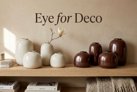 Sorocaba vazen met magnoliabloem en Eye for Deco