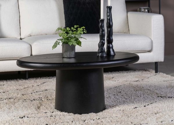LIFESTYLE CLARKSVILLE COFFEE TABLE OVAL BLACK W101/D61/H44