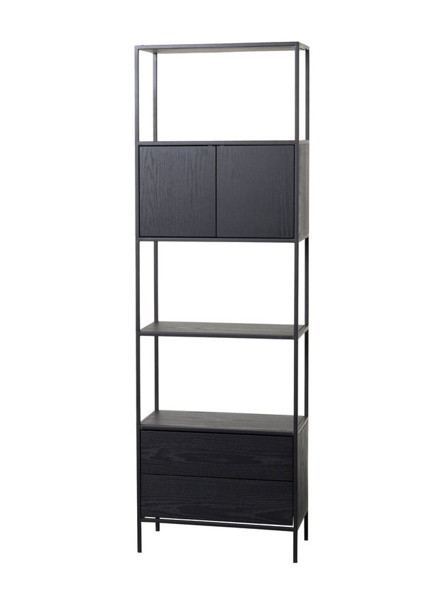 LIFESTYLE IMPERIAL CABINET BLACK W60/D35/H190