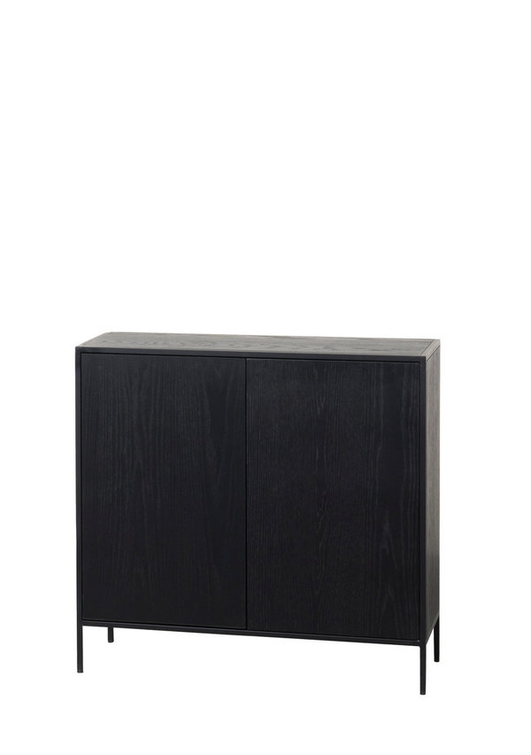 LIFESTYLE IMPERIAL CABINET BLACK W90/D35/H85