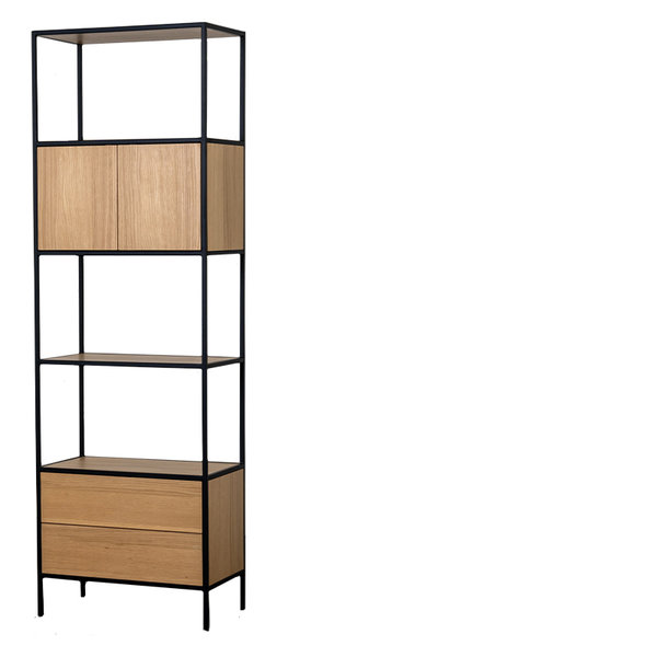 LIFESTYLE IMPERIAL CABINET NATURAL W60/D35/H190