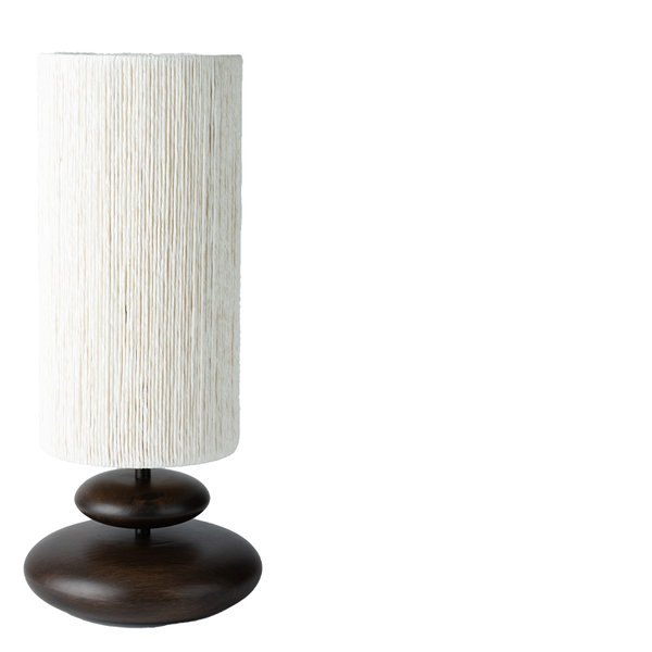 LIFESTYLE GILL TABLE LAMP DOUBLE WHITE PAPER SHADE