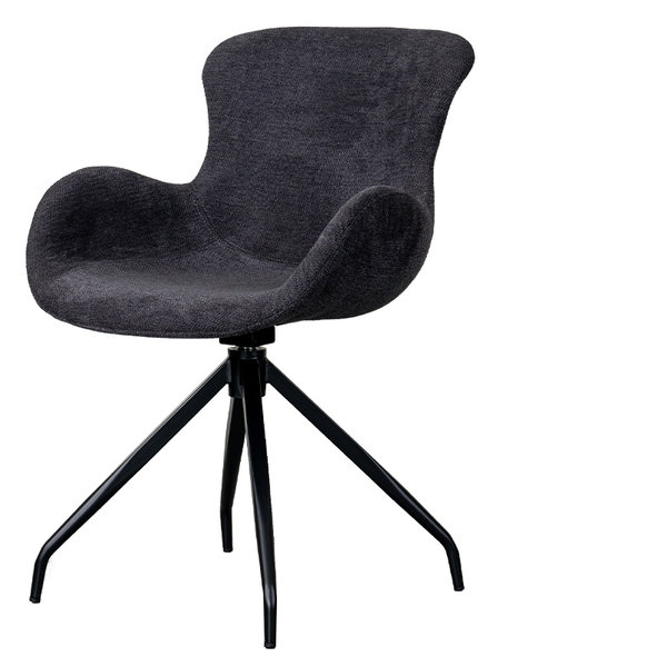 LIFESTYLE CALIFORNIA ROTATING DINING CHAIR SIERRA ANTHRACITE